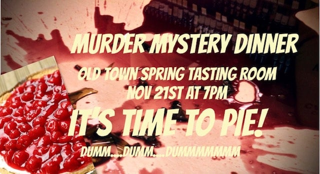 Murder Mystery Dinner - Nov 2 (SOLD OUT)